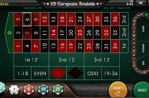3D European Roulette