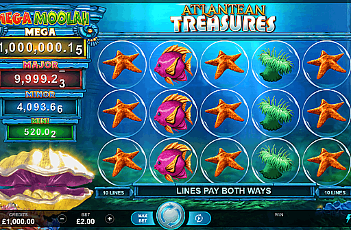 Atlantean Treasures Mega Moolah