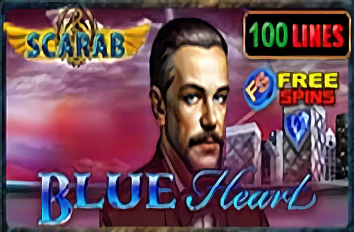 Blue Heart Scarab