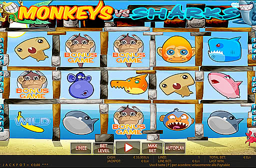 Monkeys vs Sharks