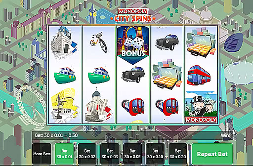 Monopoly City Spins