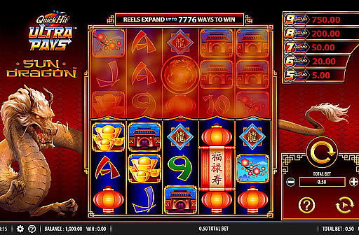 Quick Hit Ultra Pays Sun Dragon